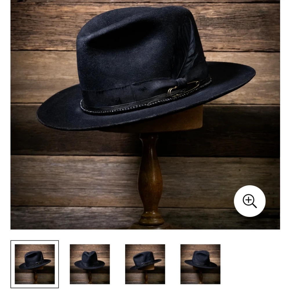 Black Fedora Hat